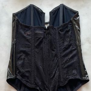 Unworn & Like New Victorias Secret Bodysuit Patent Pleather Thong Small Tried on